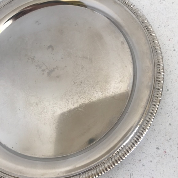 Accents Decorative Silver Tone Steel Round Metal Plate 95signs Of